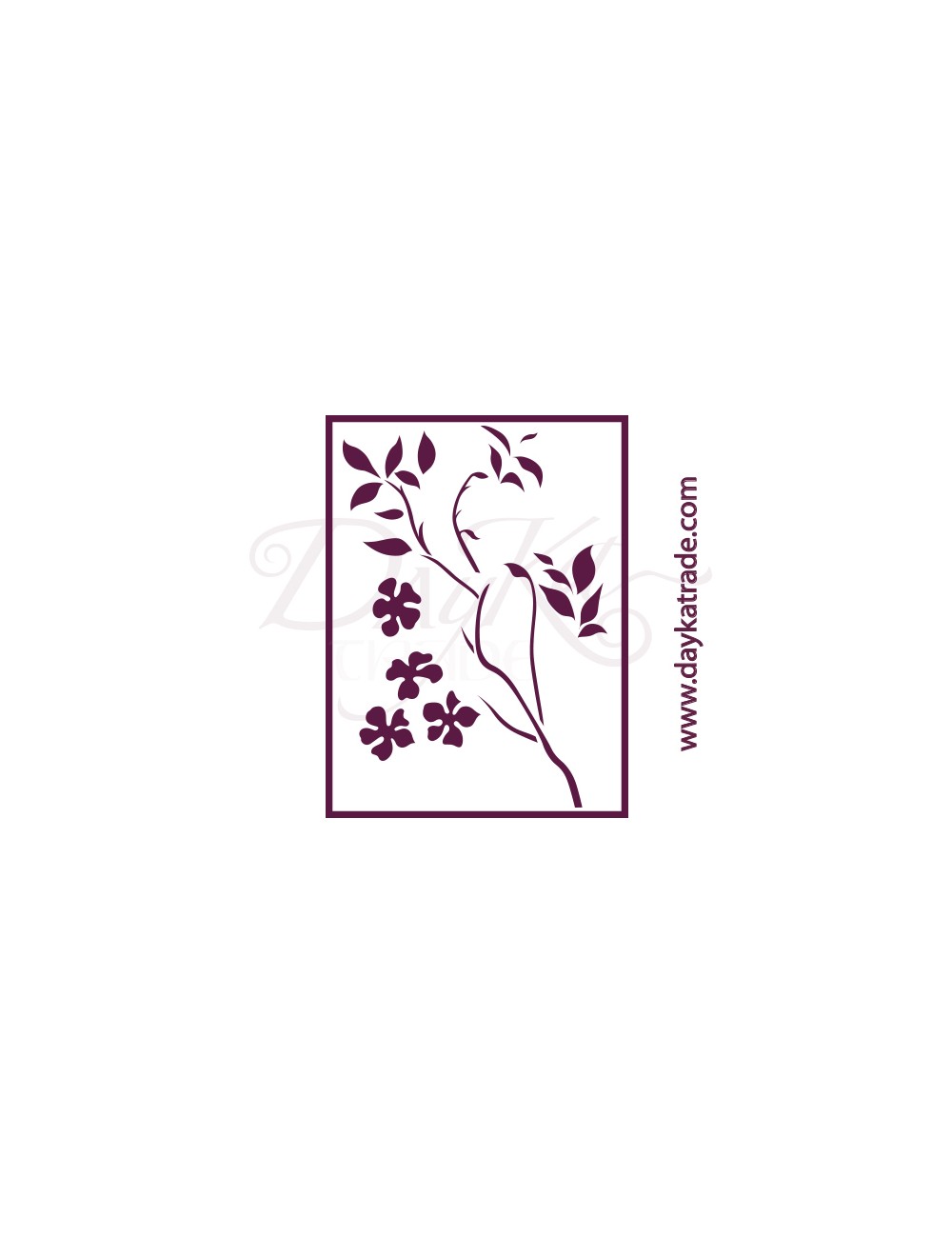 stencil A5 dayka  flores capuchina
