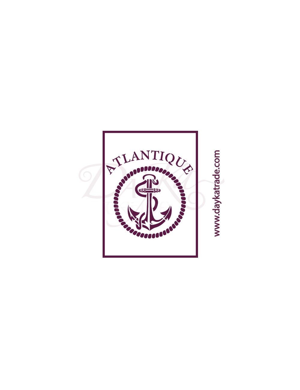 stencil A5 dayka "ancla atlantique"