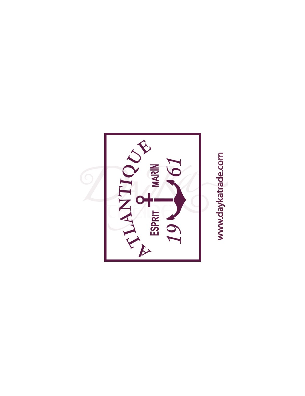 stencil A5 dayka "atlantique ancla"
