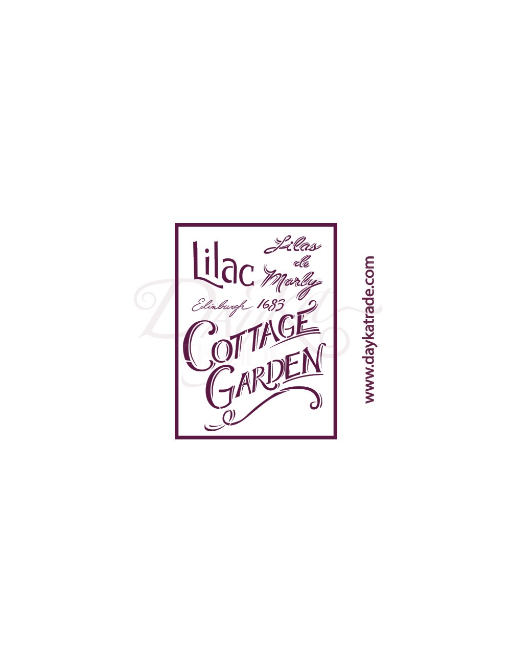 stencil A5 dayka "cottage carden"