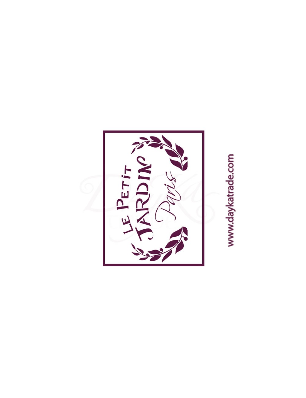 stencil A5 dayka "le petit jardin"
