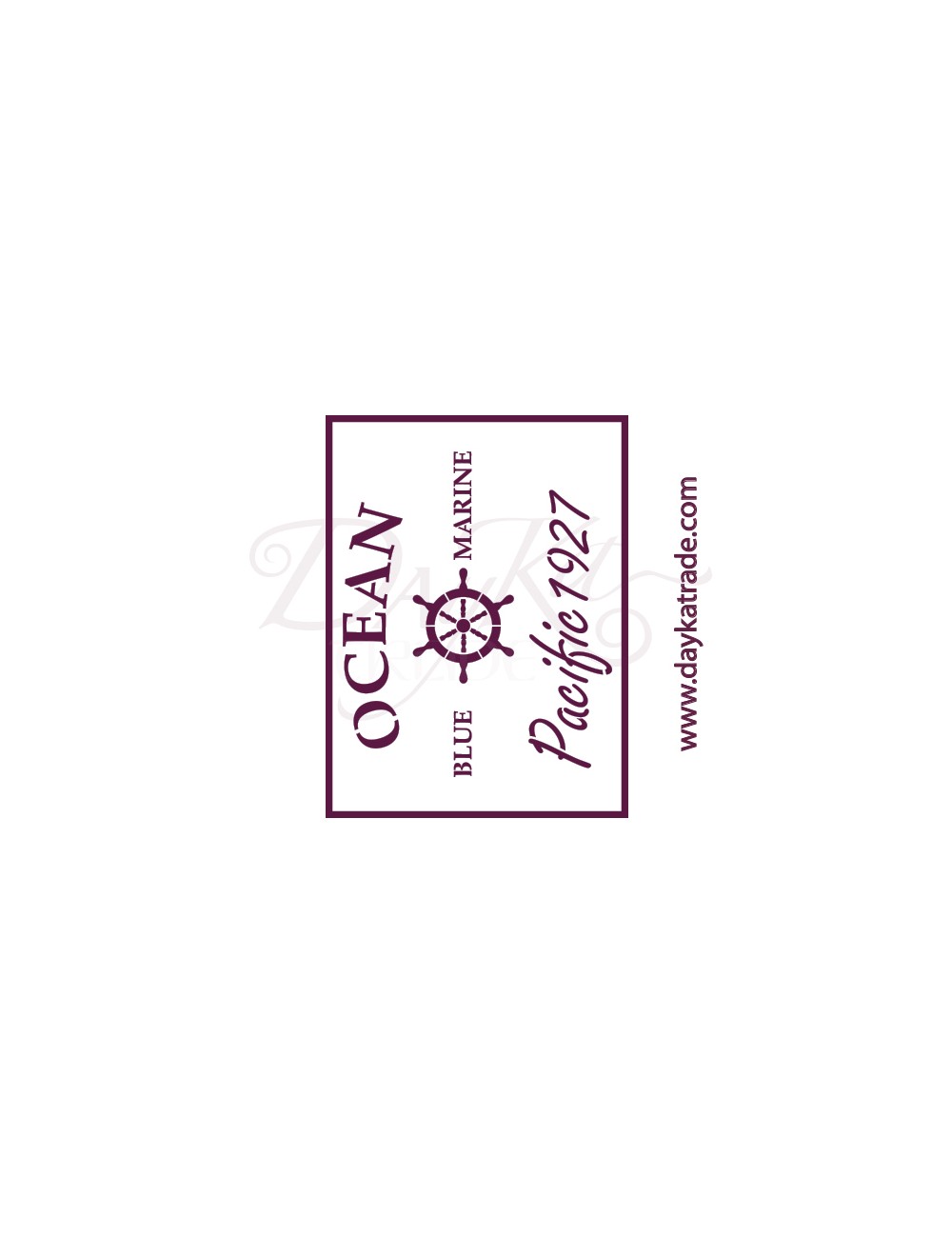 stencil A5 dayka "ocean"