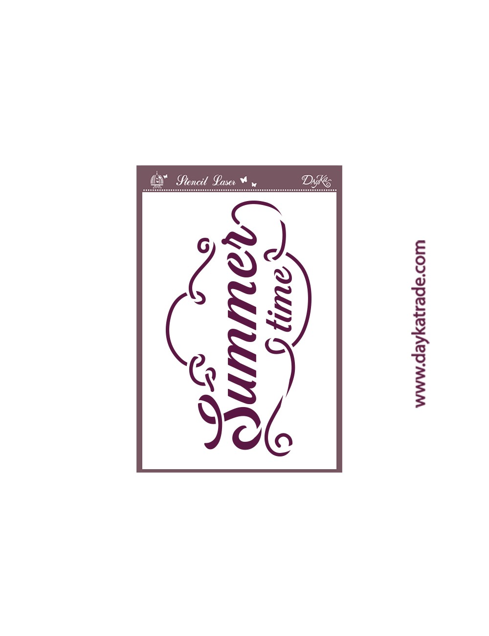 stencil A5 dayka "summer time"