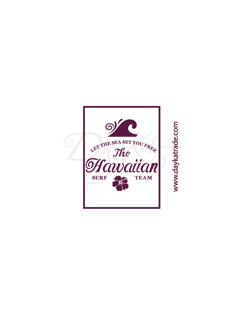 stencil A5 dayka "the hawaiian"
