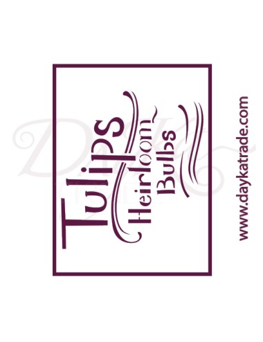 stencil A5 dayka "tulips"
