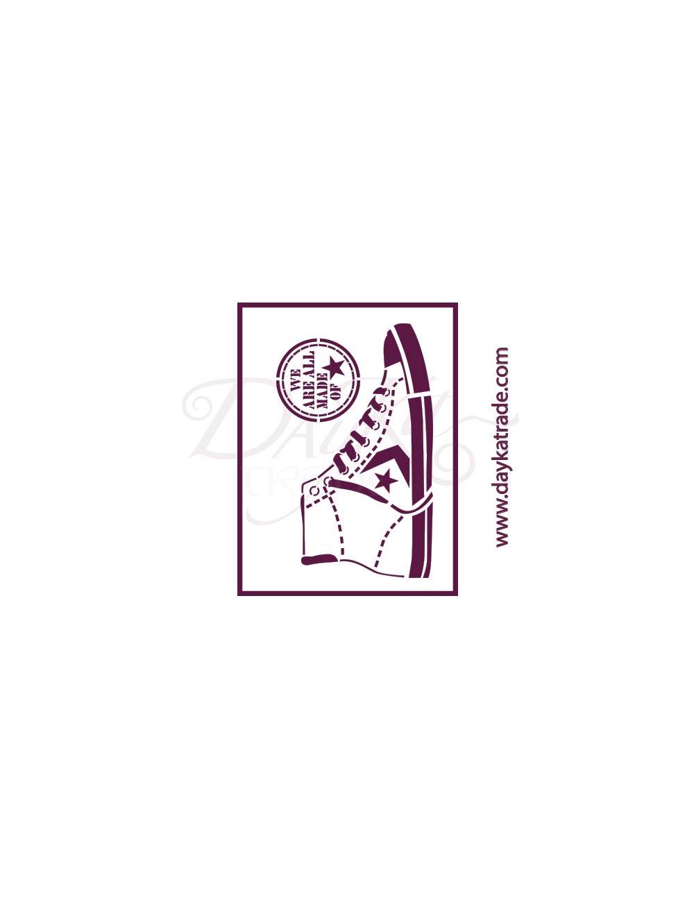 stencil A5 dayka "zapatillas"