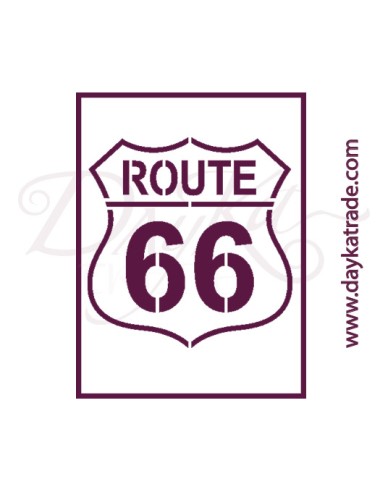 stencil A5 dayka cartel "route "