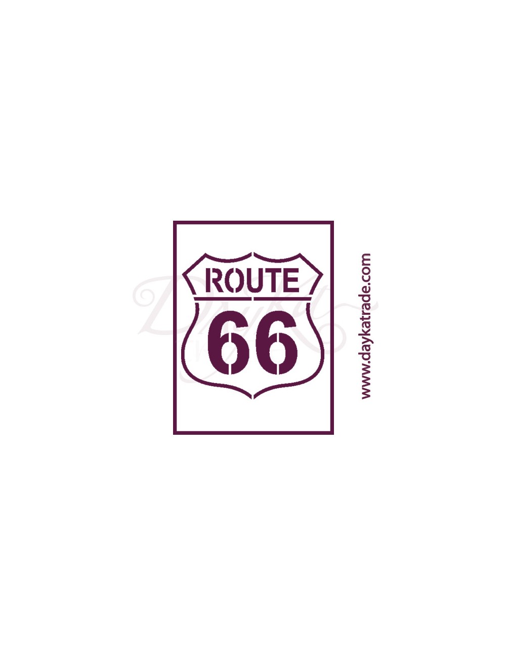 stencil A5 dayka cartel "route "