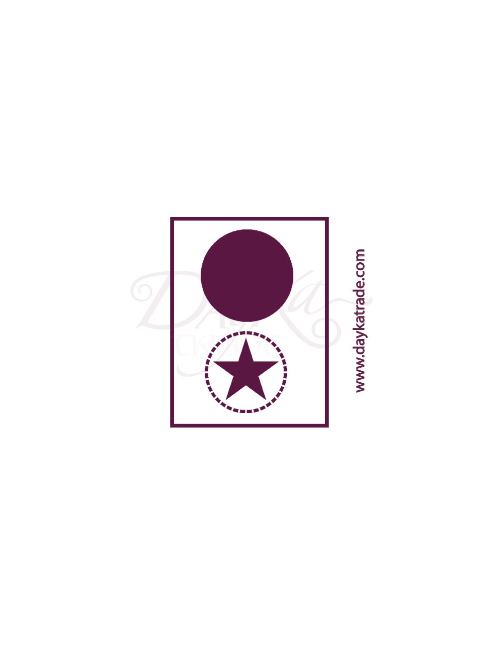 stencil A5 dayka círculo con estrella