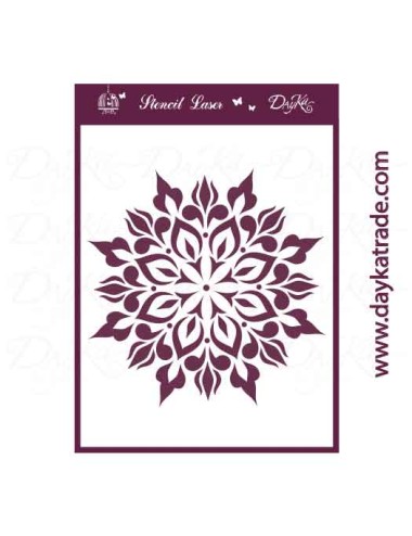 stencil A5 dayka copo de nieve