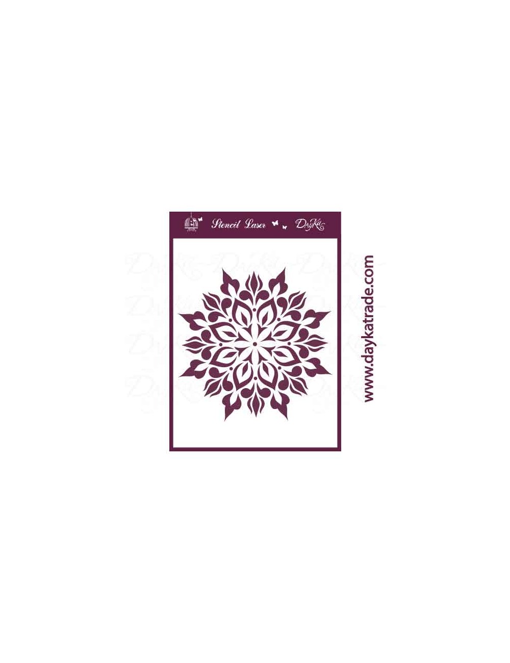stencil A5 dayka copo de nieve