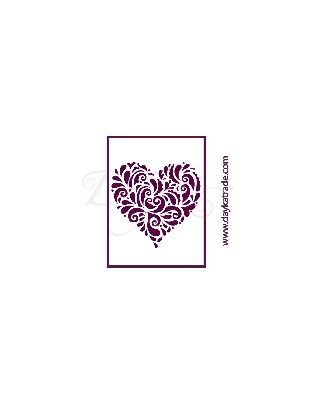 stencil A5 dayka corazón