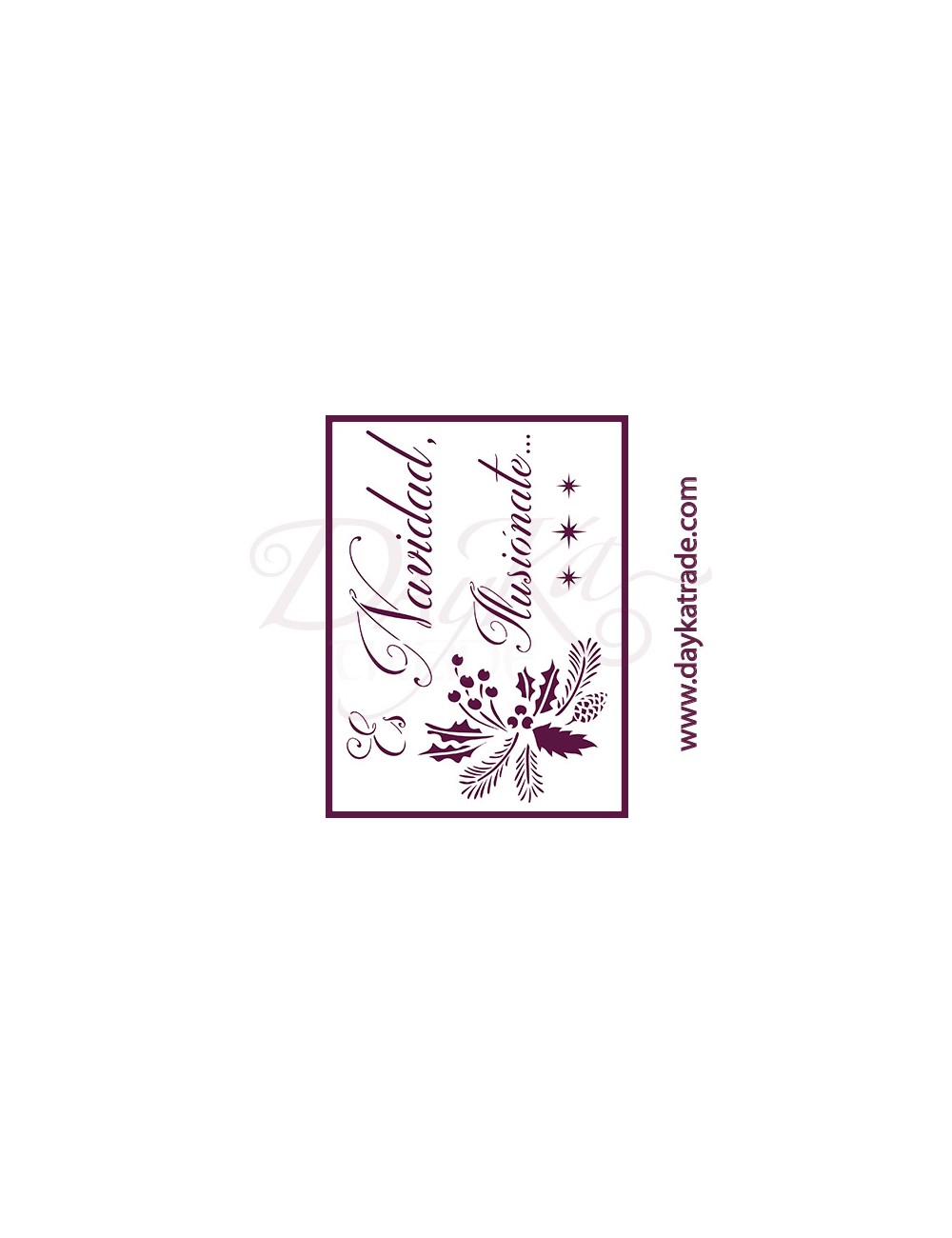 stencil A5 dayka es Navidad ilusionate