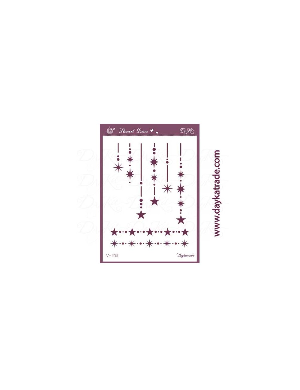 stencil A5 dayka estrellas