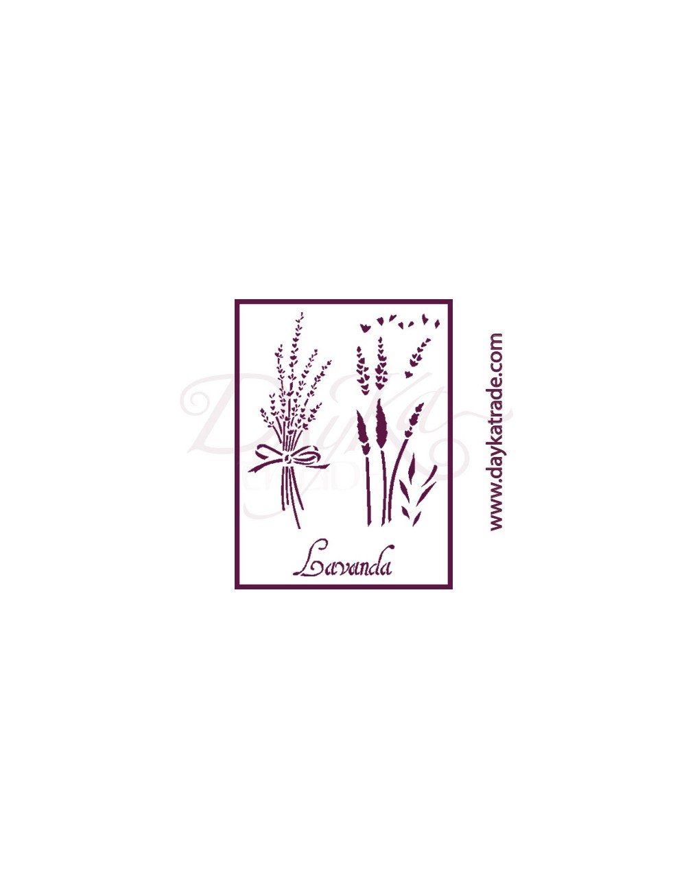 stencil A5 dayka flor lavanda