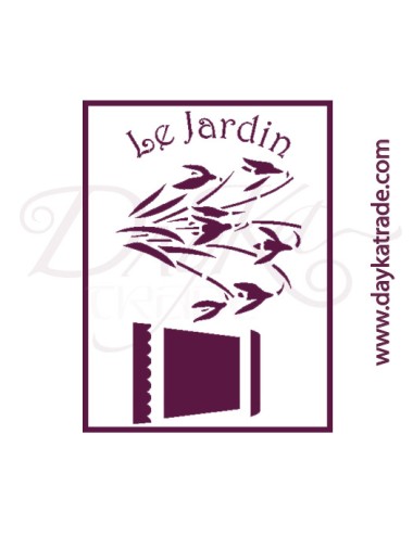 stencil A5 dayka fondo "le jardin".