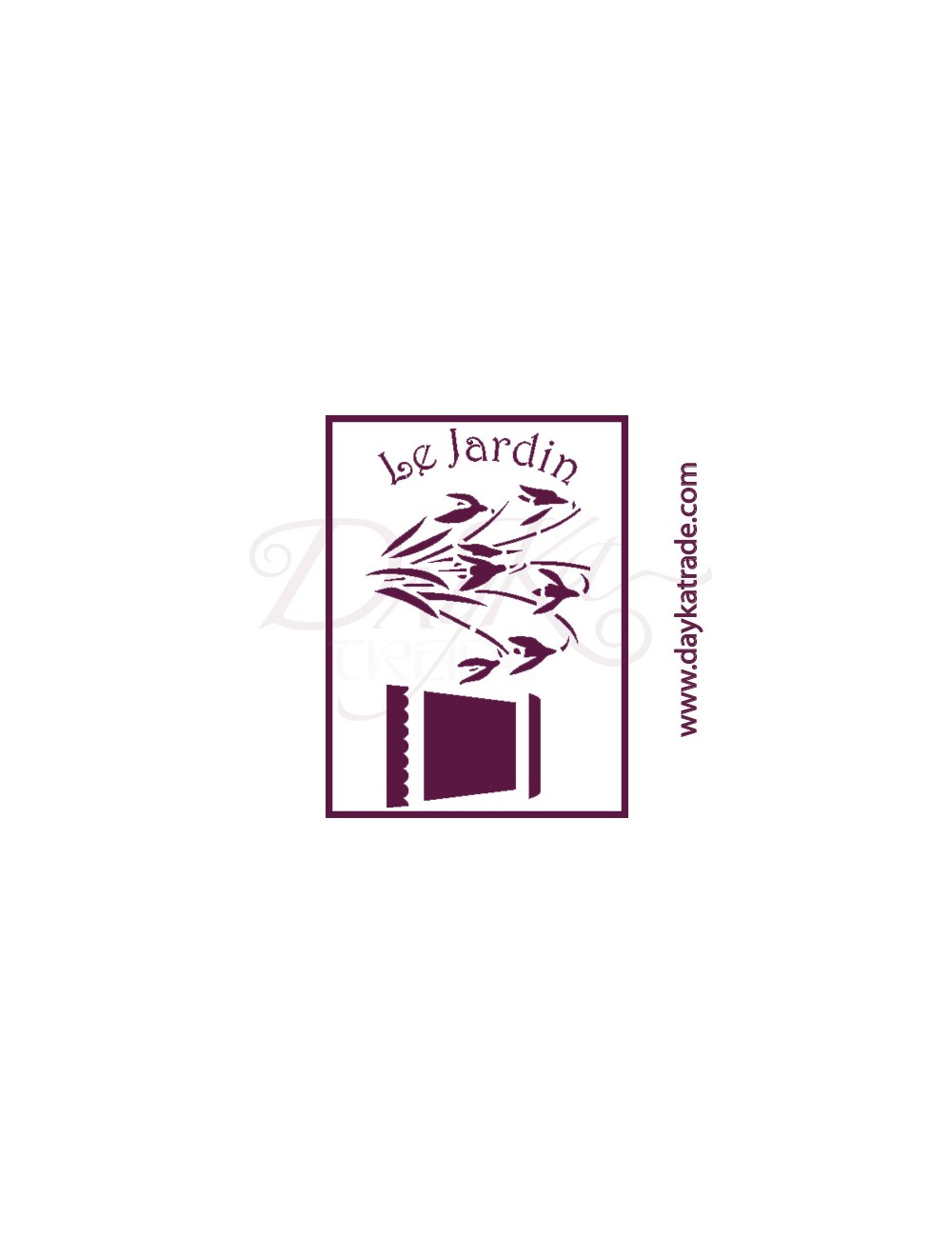 stencil A5 dayka fondo "le jardin".