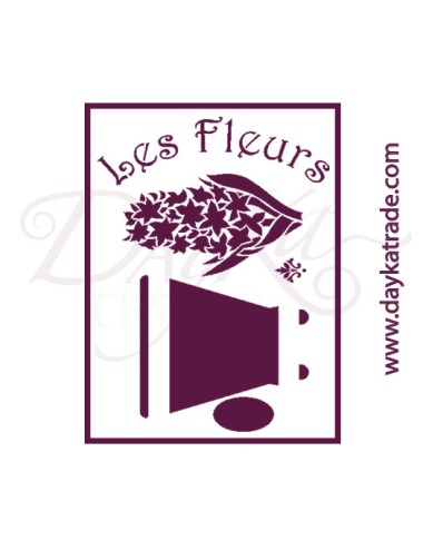 stencil A5 dayka fondo "les fleurs".