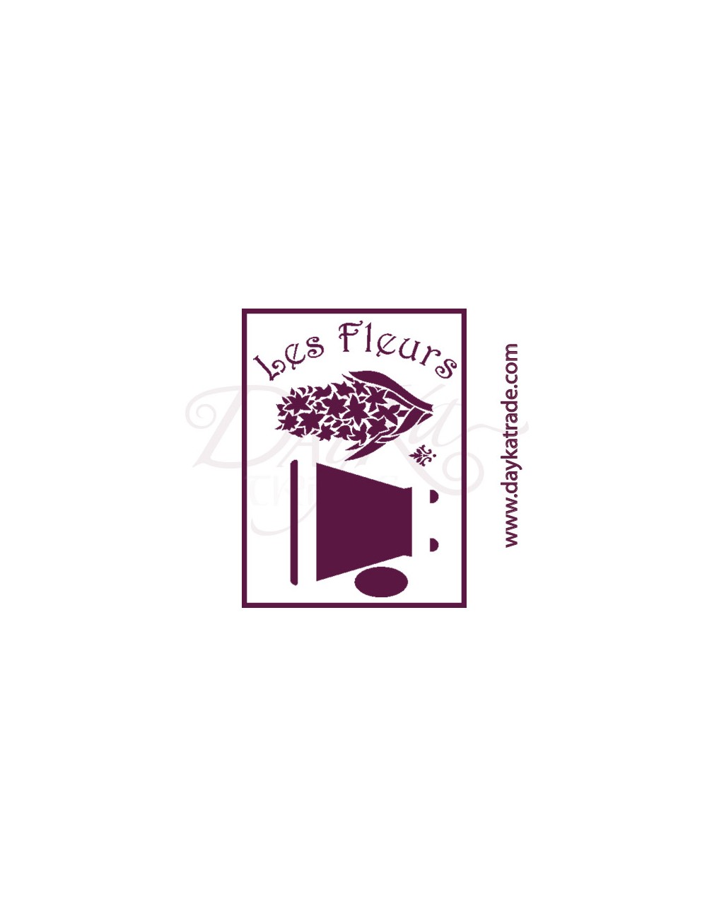 stencil A5 dayka fondo "les fleurs".