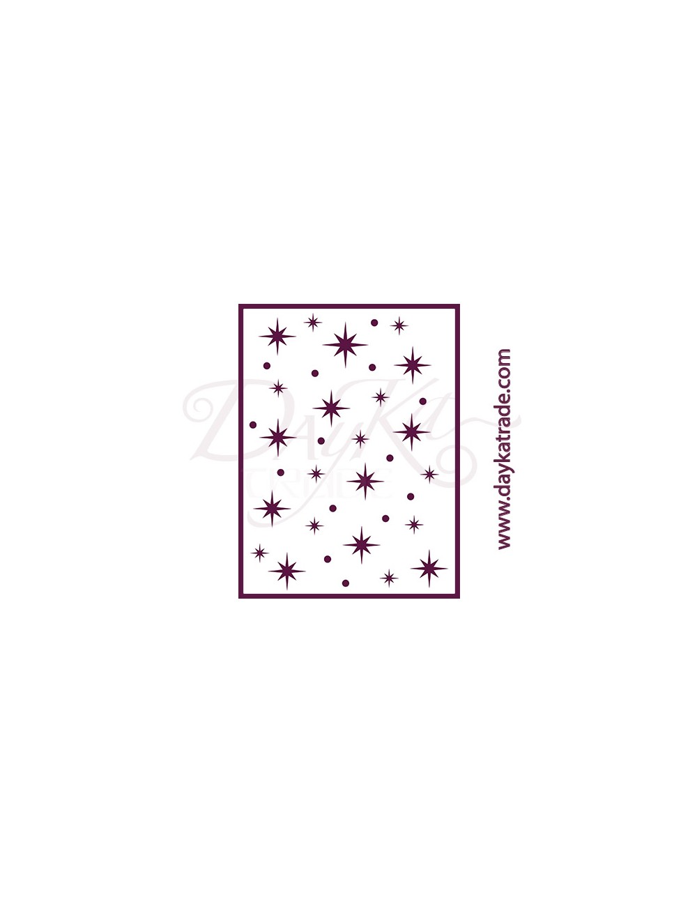 stencil A5 dayka fondo estrellas
