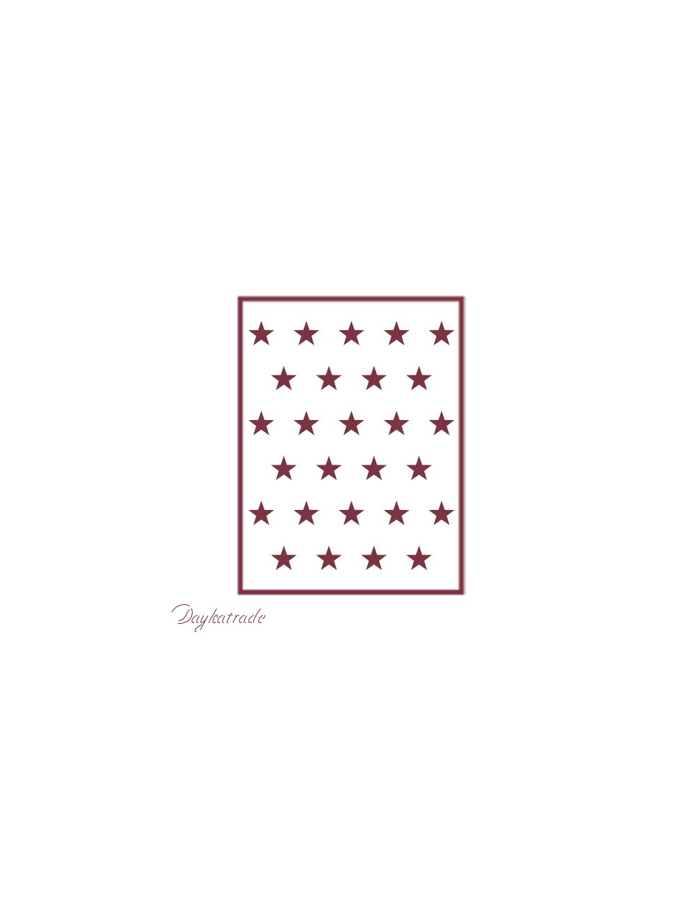 stencil A5 dayka fondo estrellas