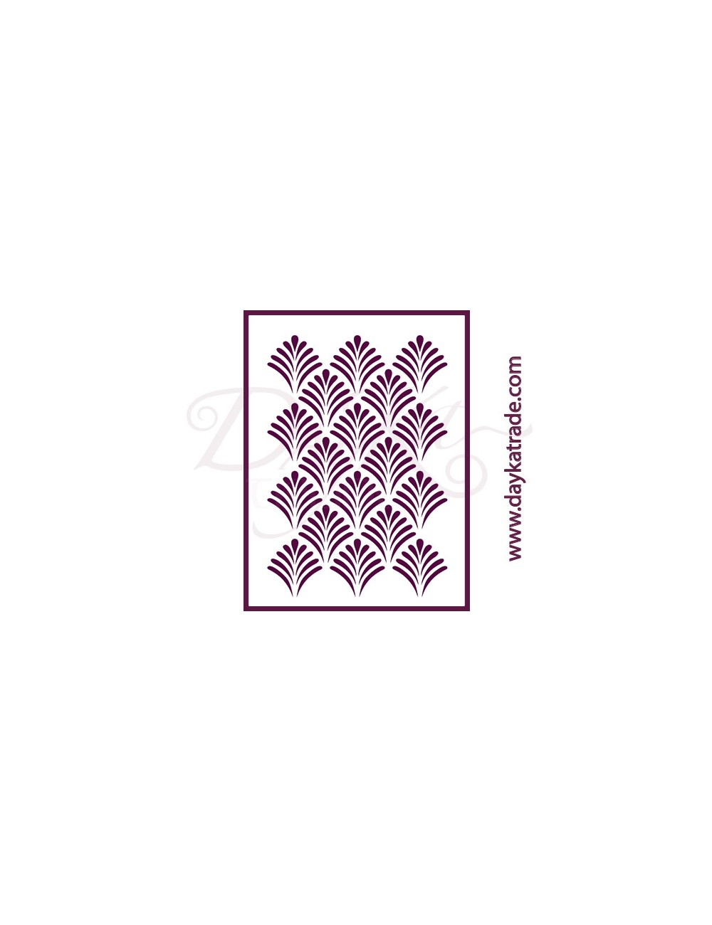 stencil A5 dayka fondo hojas palmera