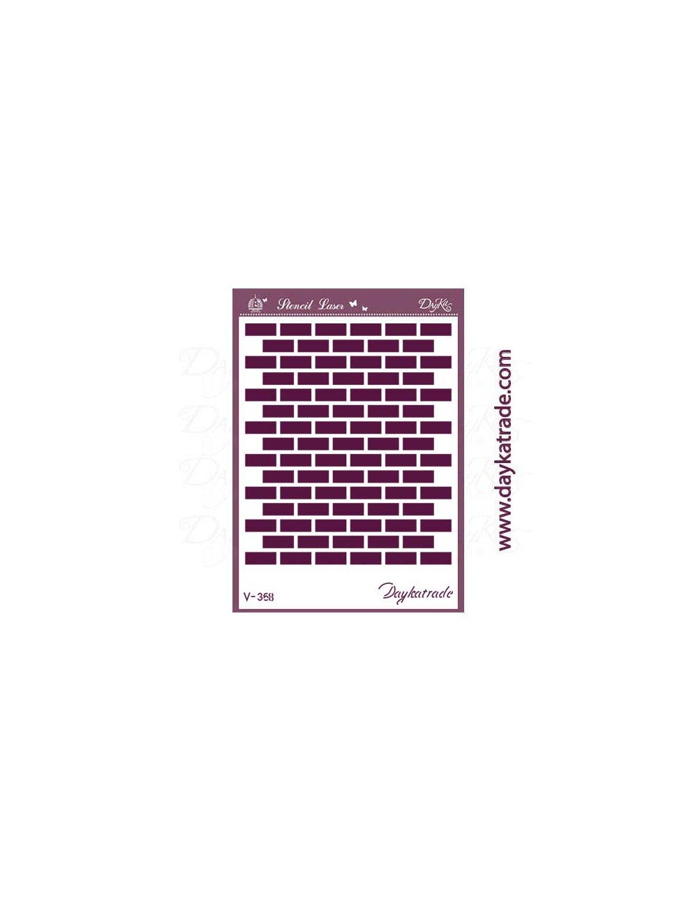 stencil A5 dayka fondo ladrillos
