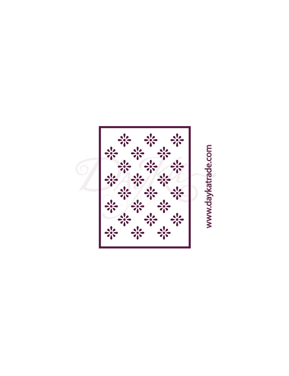 stencil A5 dayka fondo margaritas