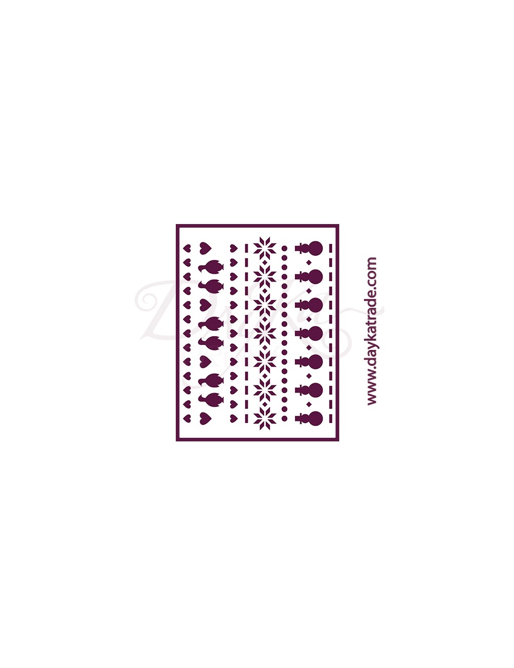 stencil A5 dayka fondo Navidad