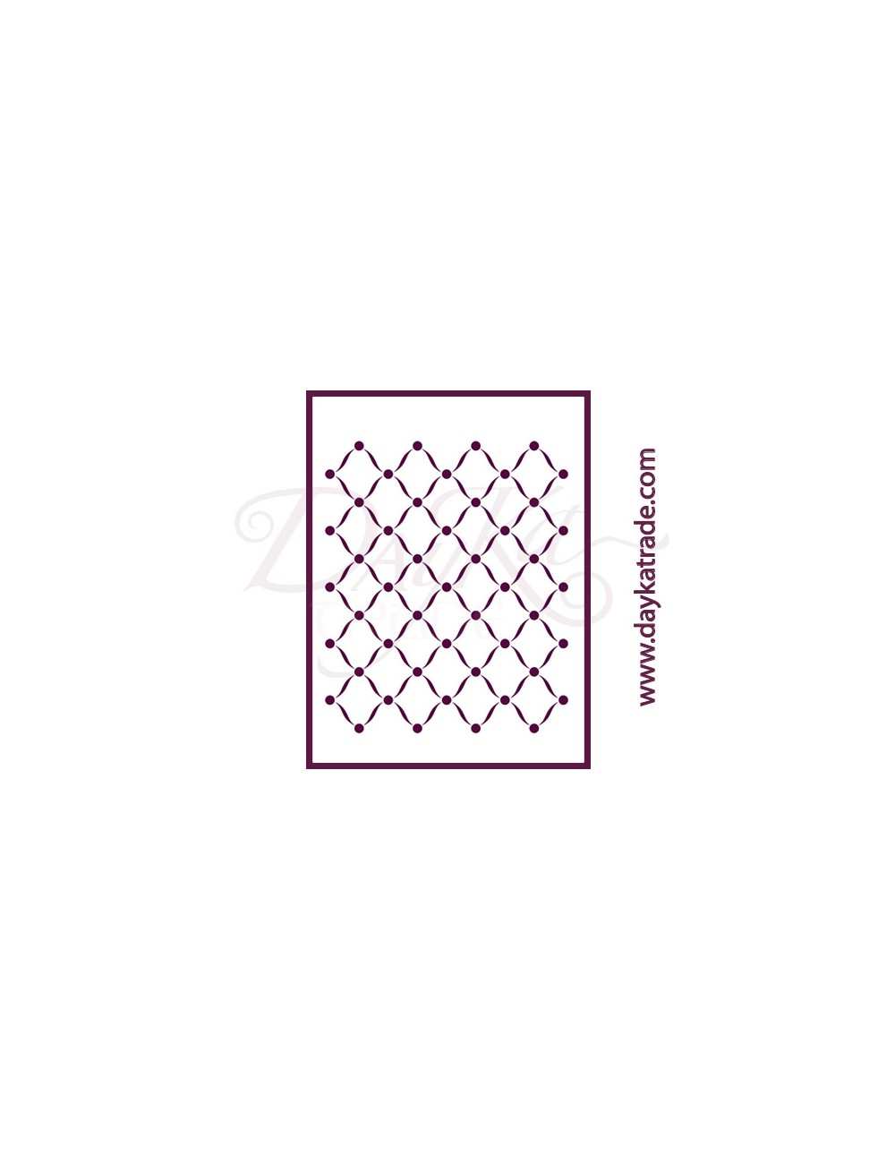 stencil A5 dayka fondo rombo grande