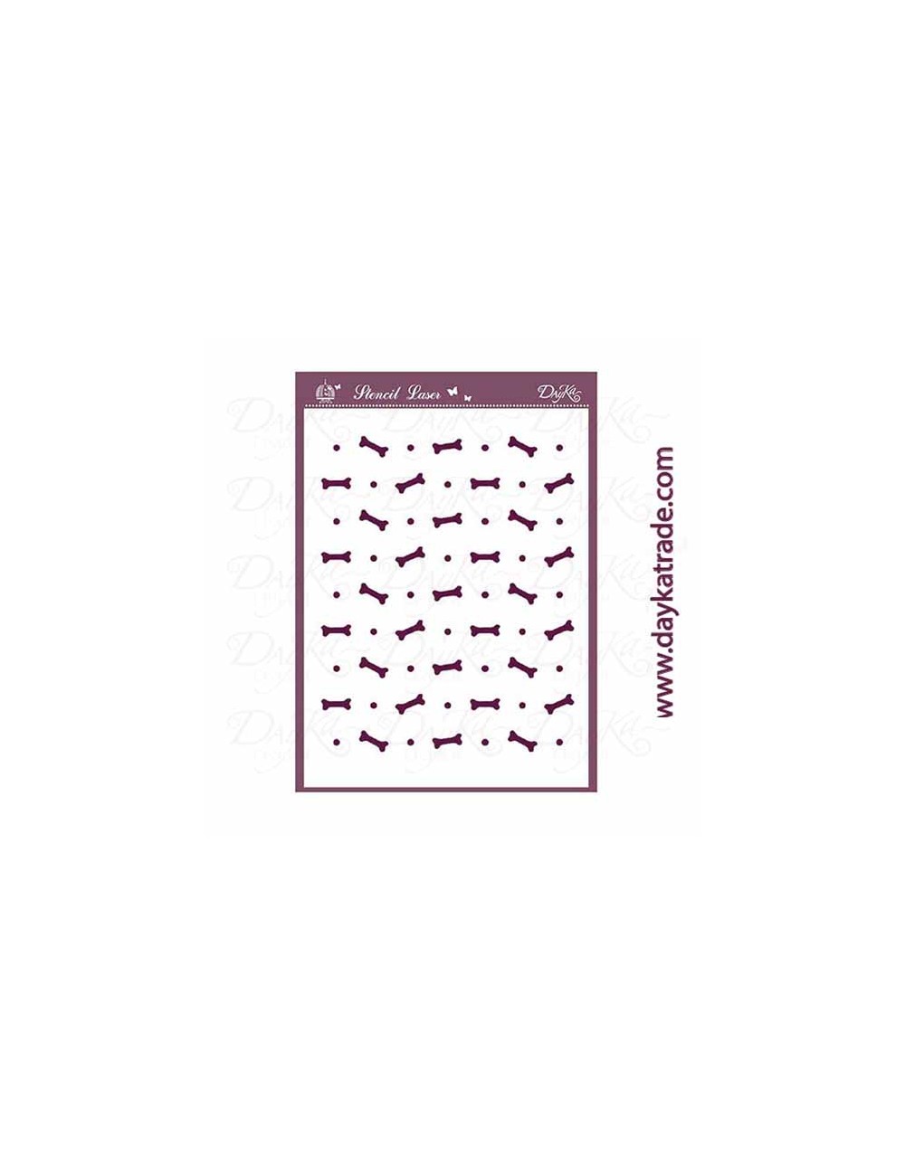 stencil A5 dayka huesos para perros
