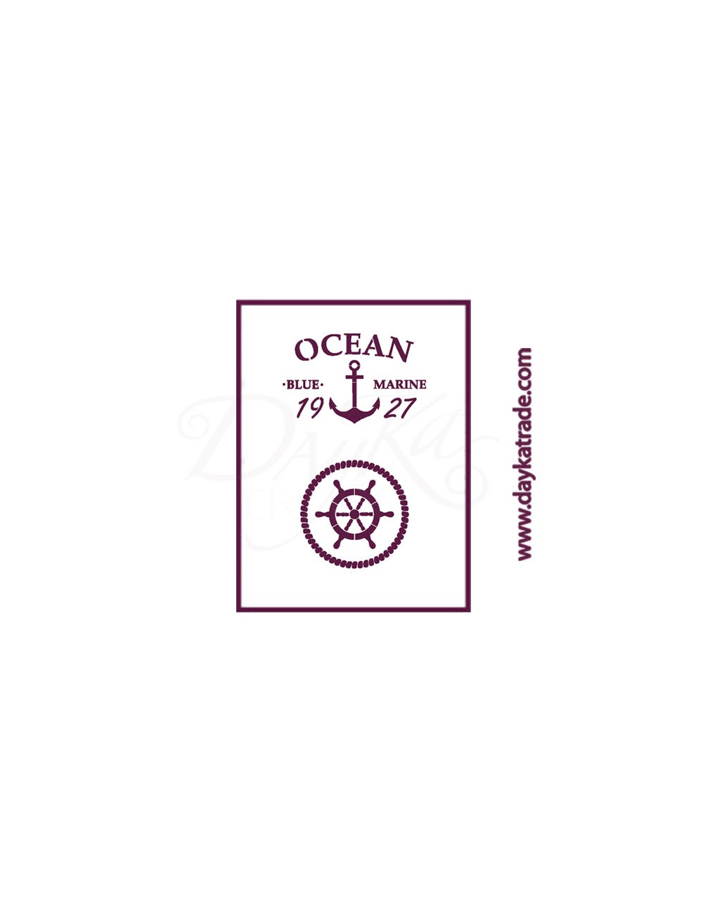 stencil A5 dayka ocean blue marine