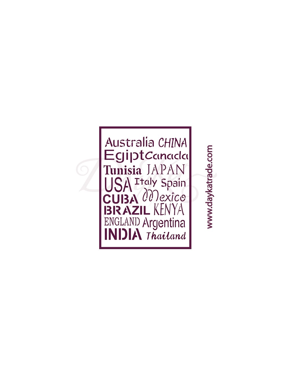 stencil A5 dayka paises