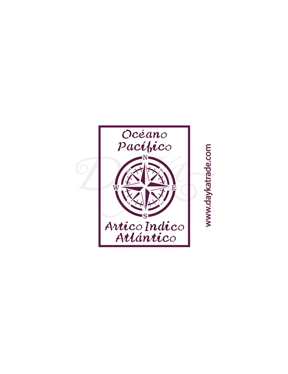 stencil A5 dayka rosa de los vientos