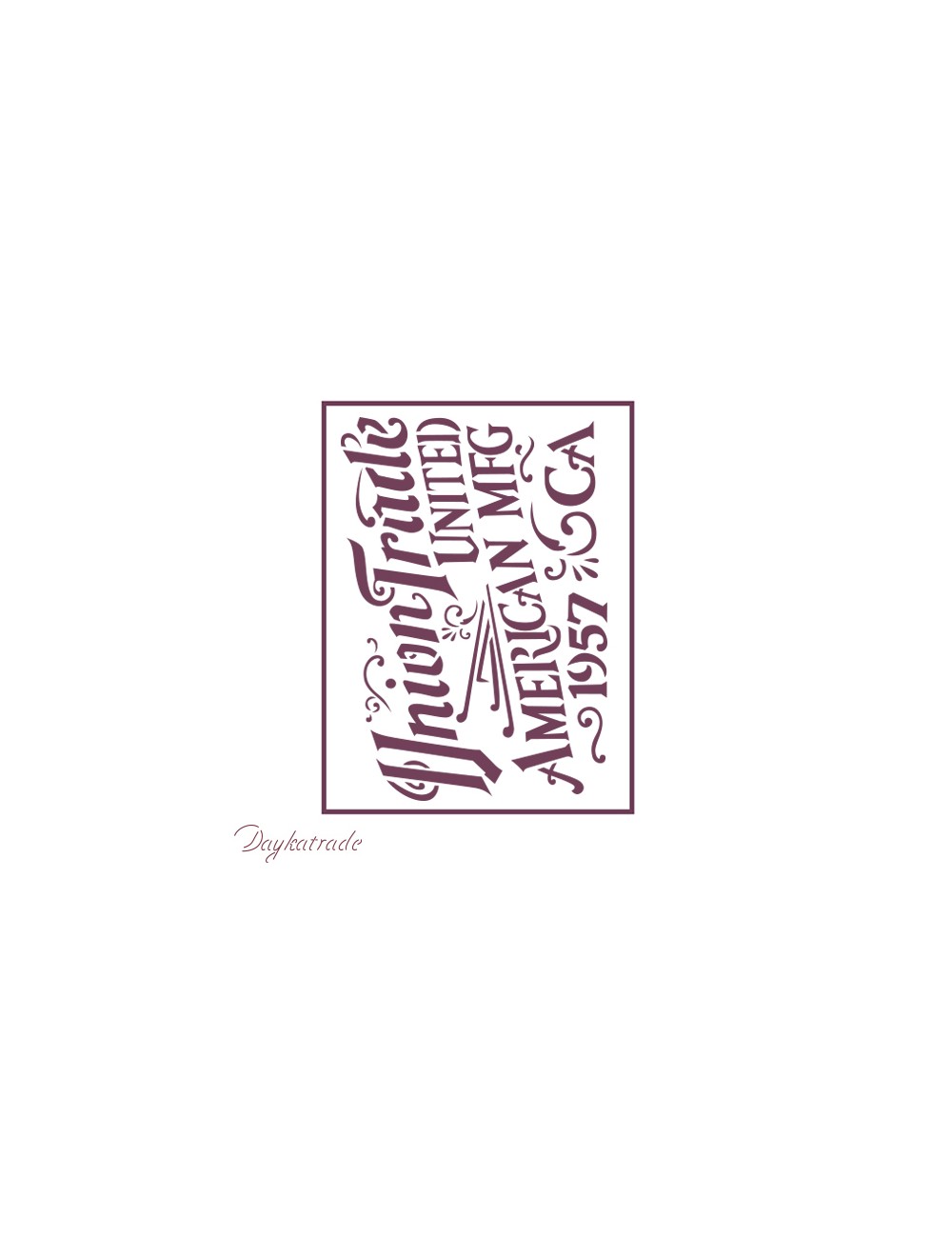 stencil A5 dayka union trade