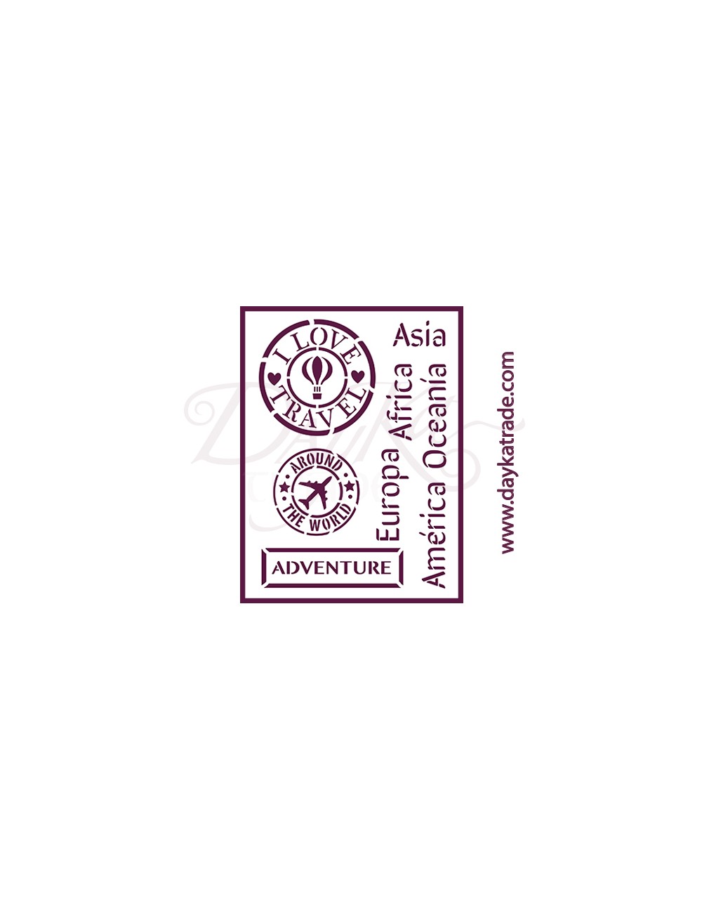 stencil A5 daykasellos y texto