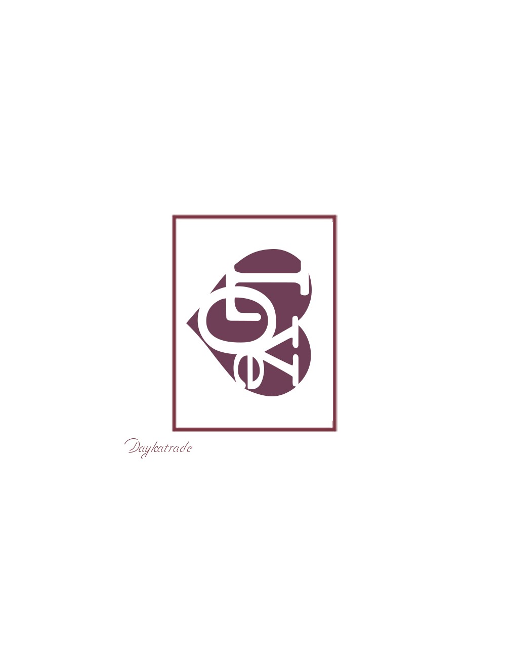 stencil A6 dayka "love"
