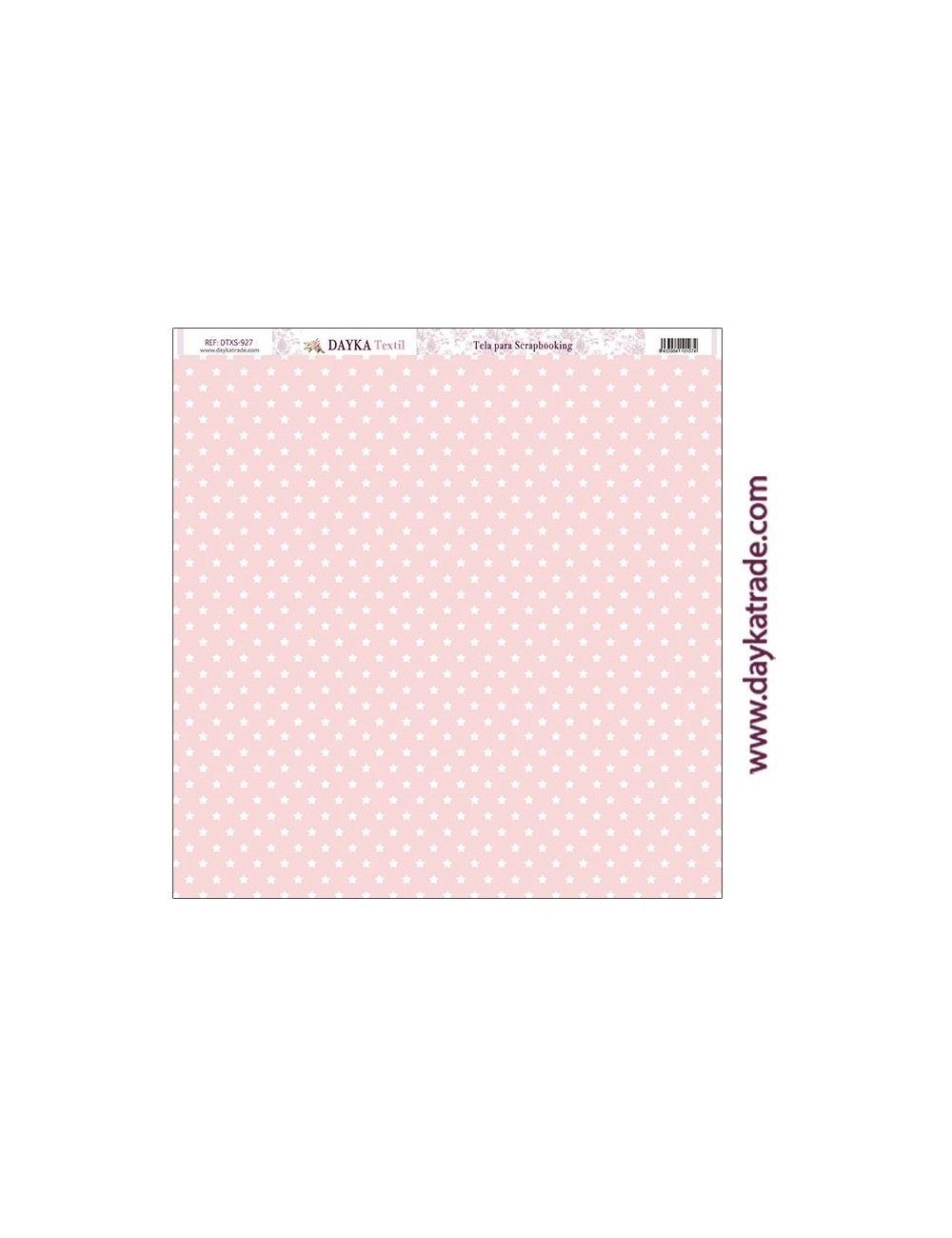 tela para scrapbooking - fondo rosa con estrellas blancas