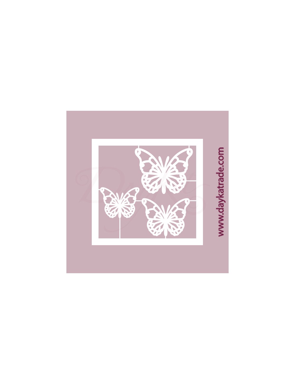 trío mariposas de cartón blanco