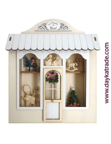 Tienda Noel con vitrina
