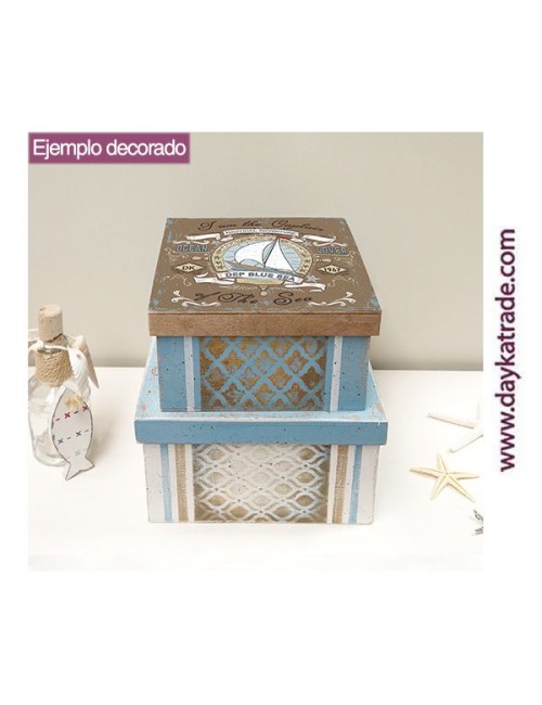 Cajas cuadradas marineras