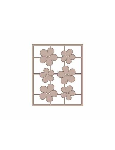 Set  botones flor