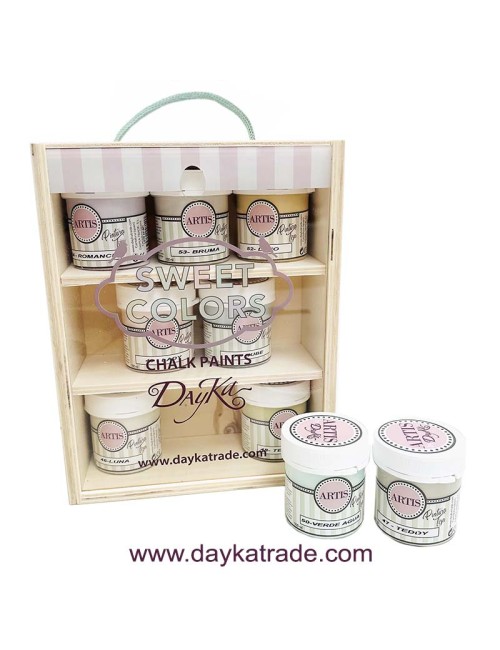 kit de pinturas tiza artis pastel