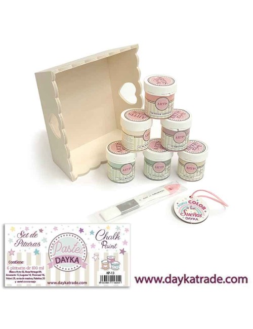 kit de pinturas tiza artis pastel