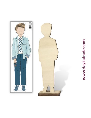 niño Comunión corbata con tela pre-diseñada
