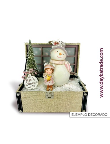 Caja sorpresa Navidad pequeña niña