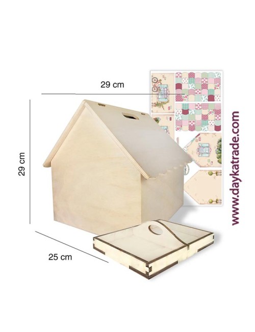 Casita costurero patchwork