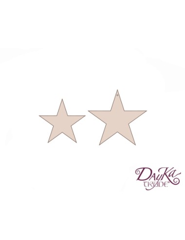 Set dos estrellas rectas