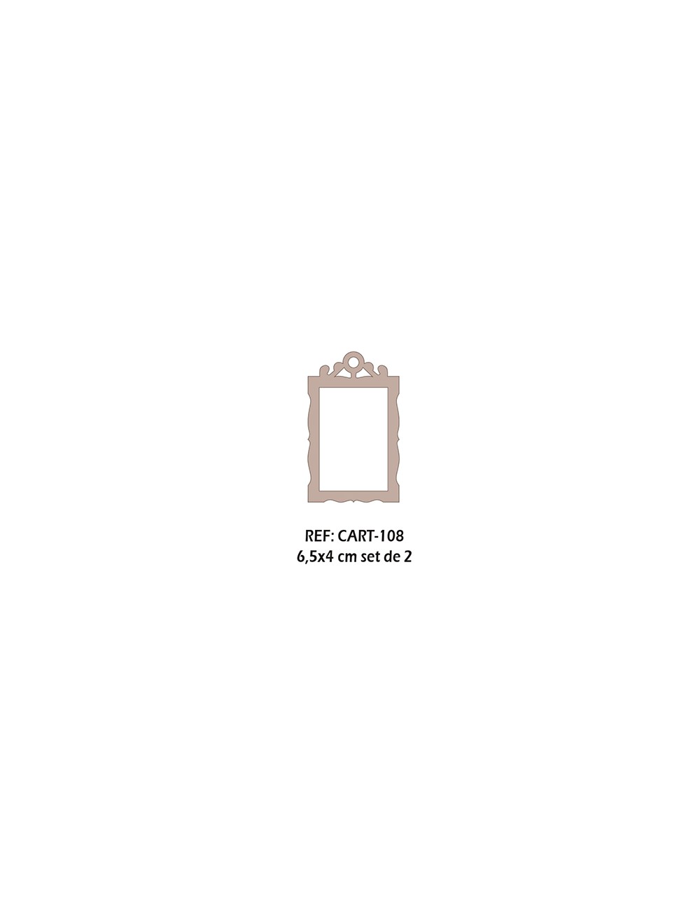 Set dos marquitos rectangulares
