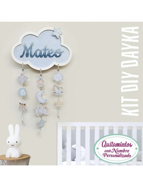 kit diy dayka "quitamiedos con nombre personalizado"